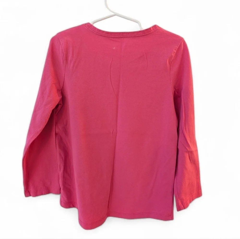 Gymboree Girls Pink Long-Sleeve Tee with Colorful 